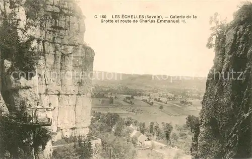 AK / Ansichtskarte Les_Echelles Galerie de la grotte et Route de Charles Emmanuel Les_Echelles