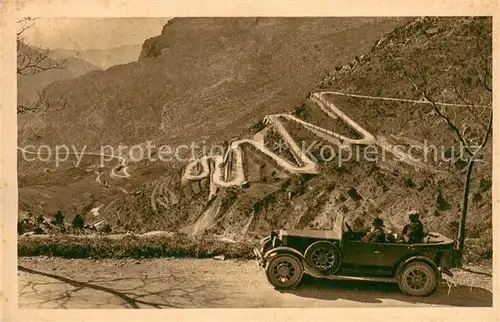 AK / Ansichtskarte Nice_06 Route de Nice a Sospel les lacets du Col de Braus 