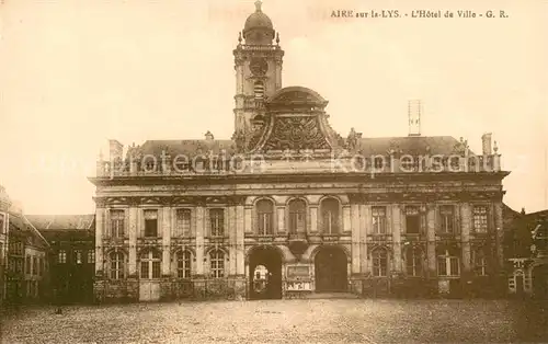 AK / Ansichtskarte Aire sur la Lys Hotel de Ville Aire sur la Lys