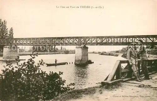 AK / Ansichtskarte Thesee Le Cher au Pont de Thesee Thesee