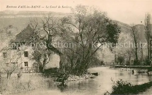 AK / Ansichtskarte Aix les Bains Le Canal de Savieres Aix les Bains