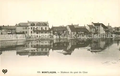 AK / Ansichtskarte Montlucon Maisons du quai du Cher Montlucon