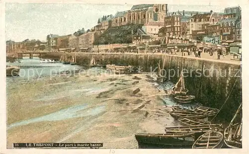 AK / Ansichtskarte Le_Treport Le port a maree basse Le_Treport