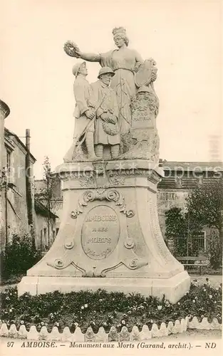 AK / Ansichtskarte Amboise Monument aux Morts Amboise