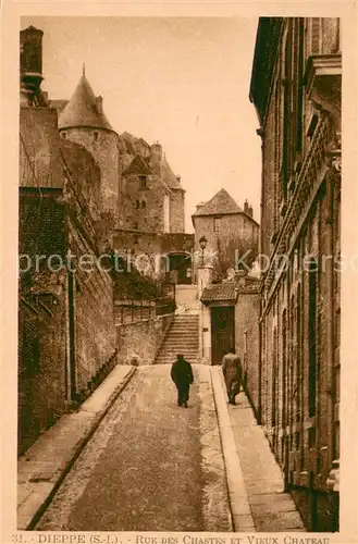 AK / Ansichtskarte Dieppe_76 Rue des Chastes et Vieux Chateau 