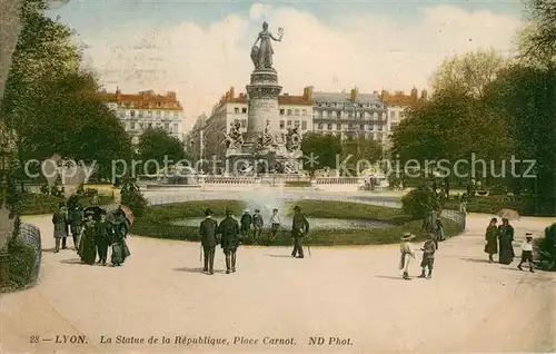 AK / Ansichtskarte Lyon_France La Statue de la Republique Place Carnot Lyon France