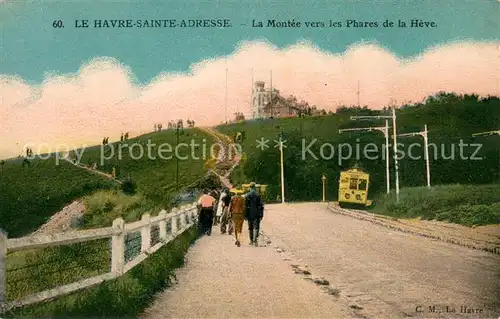 AK / Ansichtskarte Sainte Adresse La Montee vers les Phares de la Heve Sainte Adresse