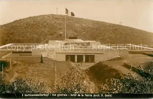 AK / Ansichtskarte Hartmannswillerkopf Vue generale Autel de la Patrie Hartmannswillerkopf