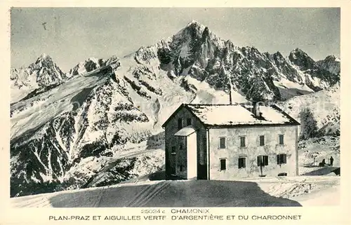 AK / Ansichtskarte Chamonix Plan Praz et Aiguilles Verte dArgentiere et du Chardonnet Chamonix