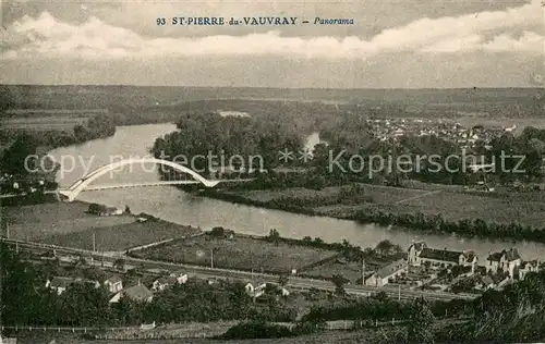 AK / Ansichtskarte Saint Pierre du Vauvray Panorama Saint Pierre du Vauvray