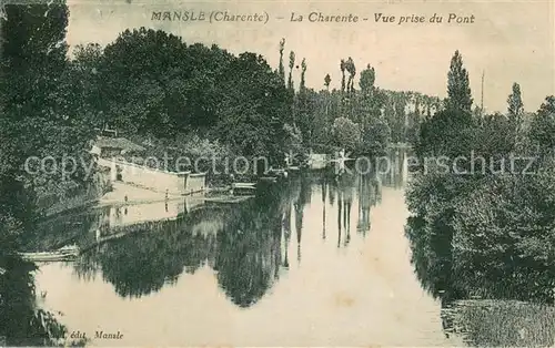 AK / Ansichtskarte Mansle La Charente Vue prise du Pont Mansle
