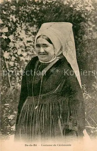 AK / Ansichtskarte Ile de Re Costume de Ceremonie Ile de Re