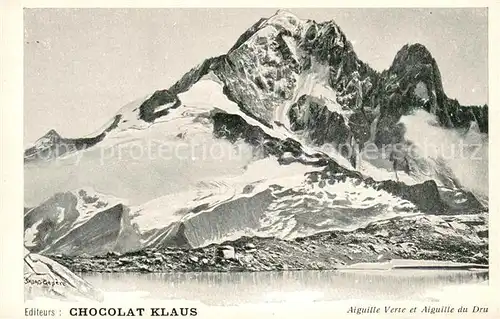 AK / Ansichtskarte Aiguille_Verte et Aiguille du Dru Aiguille_Verte