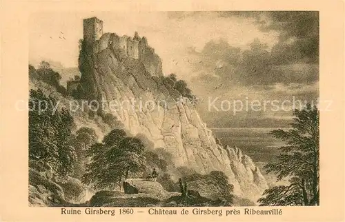 AK / Ansichtskarte Ribeauville_Haut_Rhin_Elsass Chateau de Girsberg Ribeauville_Haut
