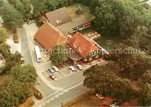 AK / Ansichtskarte Daenikhorst Fliegeraufnahme Neumanns Ponyhof mit Hotel Pension Hubertus Daenikhorst