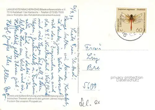 AK / Ansichtskarte Karlsbad_Karlsruhe Fliegeraufnahme Langensteinbacherhoehe Karlsbad_Karlsruhe