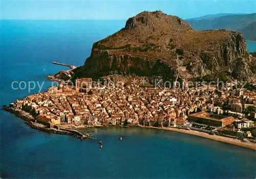AK / Ansichtskarte Cefalu Fliegeraufnahme Strand Cefalu