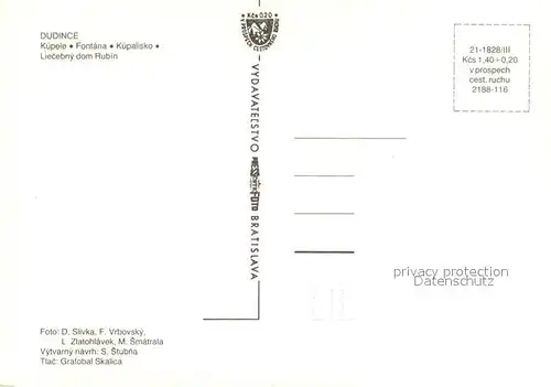 AK / Ansichtskarte Dudince Freibad Dudince