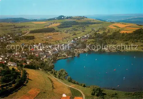 AK / Ansichtskarte Schalkenmehren Hotel Schneider Haus am Maar ADAC Schalkenmehren