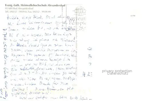 AK / Ansichtskarte Bad_Alexandersbad Heimvolkshochschule  Bad_Alexandersbad