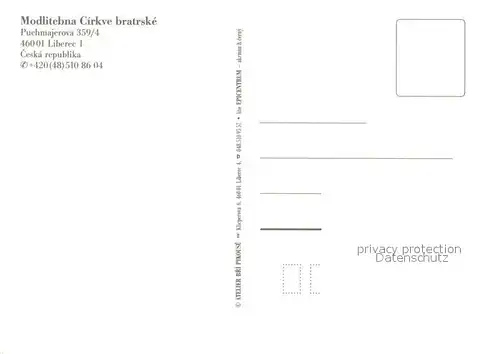 AK / Ansichtskarte Liberec Cirkev Bratrska Kirche Liberec