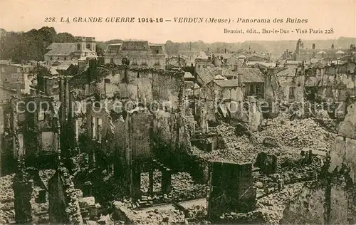 AK / Ansichtskarte Verdun_Meuse Panorama des ruines Grande Guerre 1914 16 Truemmer 1. Weltkrieg Verdun Meuse