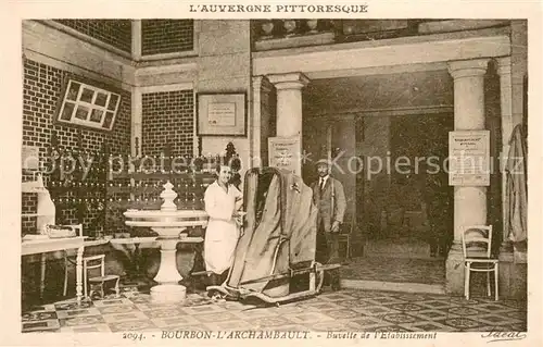 AK / Ansichtskarte Bourbon l_Archambault Buvette de l Etablissement Bourbon l Archambault