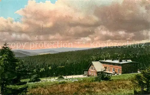 AK / Ansichtskarte Rochlitz_Iser_Tschechien Wossecker Baude im Riesengebirge Feldpost Rochlitz_Iser_Tschechien