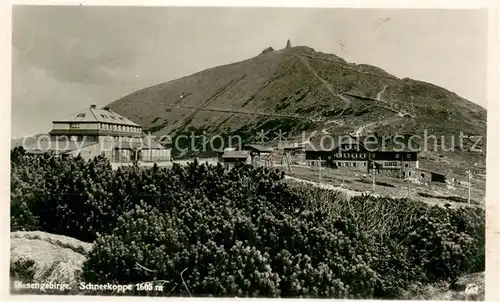 AK / Ansichtskarte Schneekoppe_Snezka Bergbauden im Riesengebirge Schneekoppe Snezka