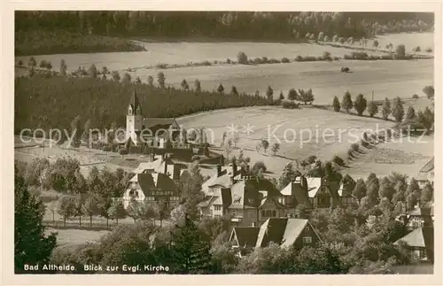 AK / Ansichtskarte Bad_Altheide Panorama Blick zur evangelischen Kirche Bad_Altheide