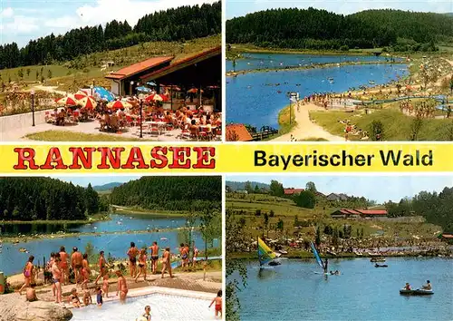 AK / Ansichtskarte Wegscheid_Niederbayern Restaurant Zur Wasserrutsche am Rannasee Wegscheid Niederbayern