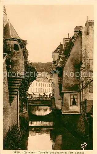 AK / Ansichtskarte Quimper Tourelle des anciennes Fortifications Quimper