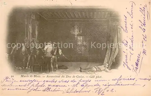 AK / Ansichtskarte Blois_41 Musee de Blois Assassinat du Duc de Guise 