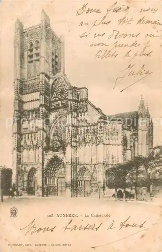 AK / Ansichtskarte Auxerre La Cathedrale Auxerre