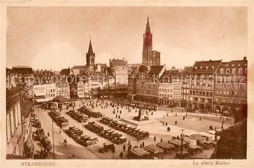 AK / Ansichtskarte Strasbourg_Alsace La place Kleber Strasbourg Alsace