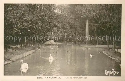 AK / Ansichtskarte La_Rochelle_Charente Maritime Lac du Parc Charruyer La_Rochelle