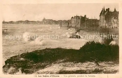 AK / Ansichtskarte Les_Sables d_Olonne Vue generale pendant la Tempete Les_Sables d_Olonne