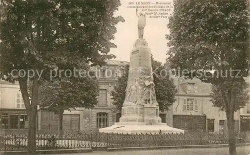 AK / Ansichtskarte Le_Mans_Sarthe Monument commemoratif des Soldats de la Guerre 1914 18 Le_Mans_Sarthe