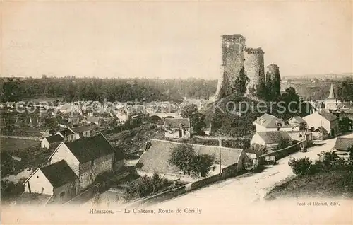 AK / Ansichtskarte Herisson_Allier Le Chateau Route de Cerilly Herisson Allier