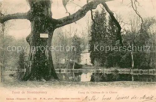 AK / Ansichtskarte Montmorency Foret de Montmorency Etang du Chateau de la Chasse Montmorency