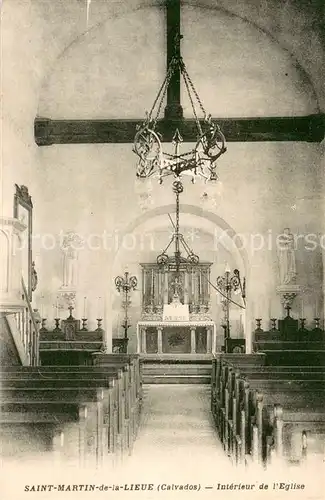 AK / Ansichtskarte Saint Martin de la Lieue Interieur de l Eglise Saint Martin de la Lieue