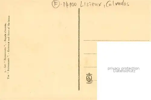 AK / Ansichtskarte Lisieux Les Buisonnets Facade d entree Lisieux