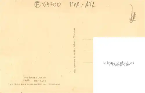 AK / Ansichtskarte Hendaye_64 Vue prise de lembarcadere sur fontarabie 