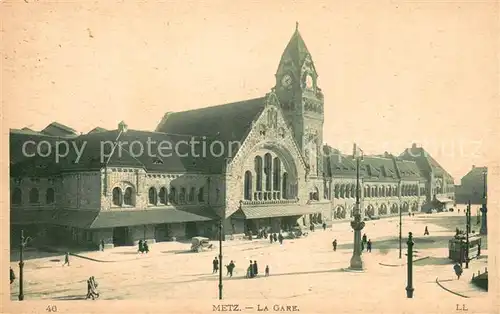 AK / Ansichtskarte Metz_Moselle La Gare Metz_Moselle