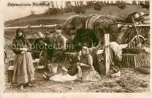 AK / Ansichtskarte Ostpreussen_Region Ostpreussische Fluechtlinge Ostpreussen_Region