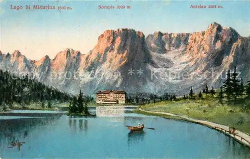 AK / Ansichtskarte Misurina Lago di Misurina Sorapis Antelao Misurina