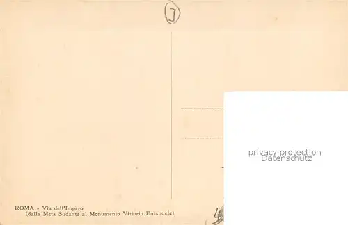 AK / Ansichtskarte Roma_Rom Via dell Impero Roma_Rom