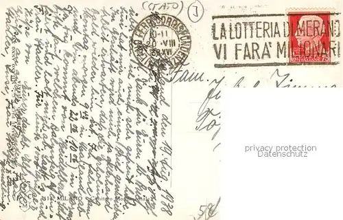 AK / Ansichtskarte Milano Cimitero Monumentale Milano