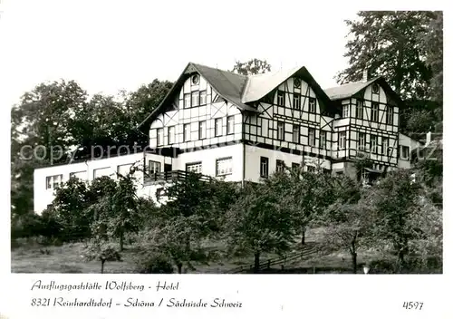 AK / Ansichtskarte Schoena_Elbe Ausflugsgaststaette Wolfsberg Hotel Schoena Elbe