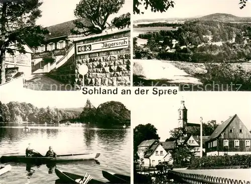 AK / Ansichtskarte Sohland_Spree Gaststaette Jaegersruh OT Ellersdorf Stausee Teilansicht Sohland_Spree